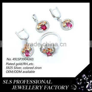 2015 Fashion African Jewelry Set 925 Silver Jewelry Statement Necklaces and Ring and Jewelry Sets photo-2