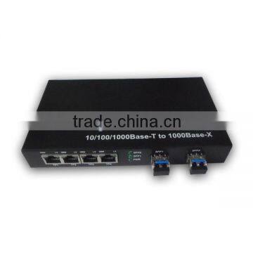 4 Port Gigabit Web Smart Fiber Switch photo-4
