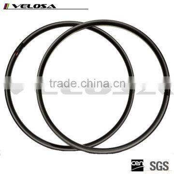 hot sale chinese Velosa 29er carbon hookless XC mtb rims width 27mm beadless rim