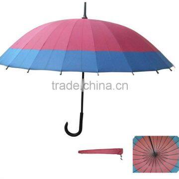 color matching wood straight umbrella