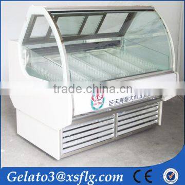 Most popular streamline design ice cream freezer display