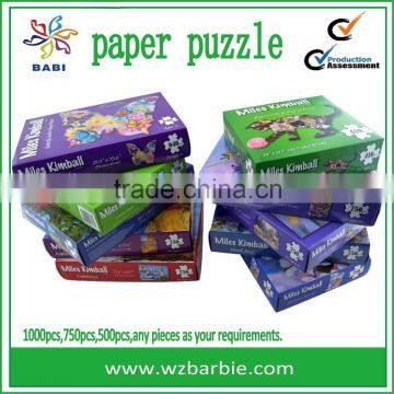 Custom educational jigsaw puzzle,games puzzle