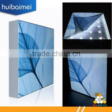 fabric face led advertising display light box with 80mm depth frame