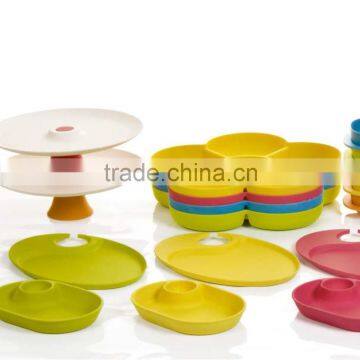 100% natural biodegradable bamboo fiber tableware,bamboo chip&dip