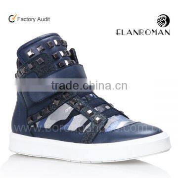 High quality men Sneaker OEM leather sneaker desiger Brand name Sneakers