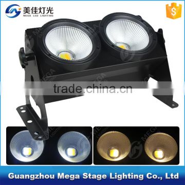 2 heads 2x100W COB led blinder light for tv studio