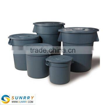 New quality recycle round 38L plastic waste garbage container can made of PE