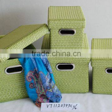 High Quality Newest Design Eco-friendly Wheat Straw Storage Basket photo-6
