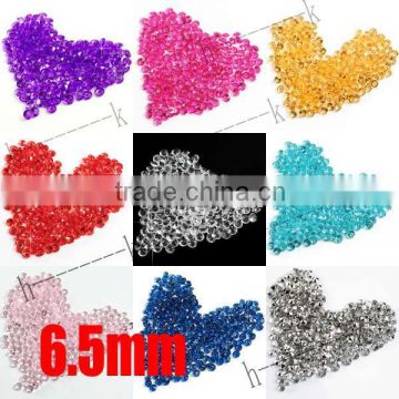 6.5mm Acrylic Diamond Confetti Wedding Party Table Scatters Crystal