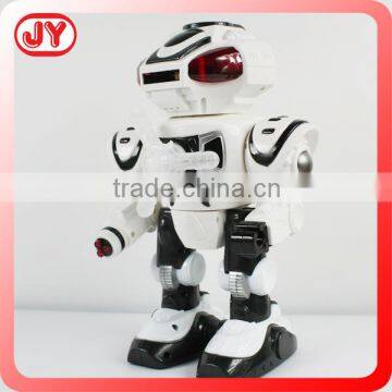 Educational b/o plastic robot toy with light and music