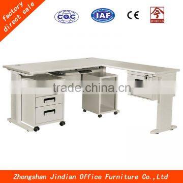 Hot sale L-shaped steel office desk/ table with CE certification