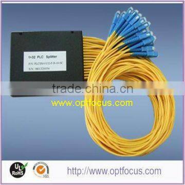 1 * 32 Fiber Optic PLC Splitter with SC/APC connector for FTTH, ODN box module, promotion price