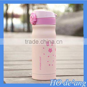 HOGIFT Log custom lovely stainless steel bottle water cup in pink