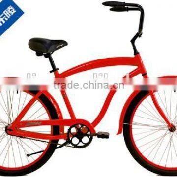 cool style 26 inch steel frame beach cruiser bike with factory price