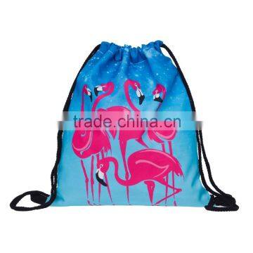 Brand New 3D Printed High Quality Custom Drawstring Gym Bag