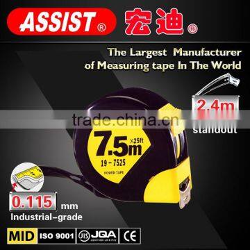 assist brand custom stickers as OEM ABS steel TAPE MEASURE measuring tape