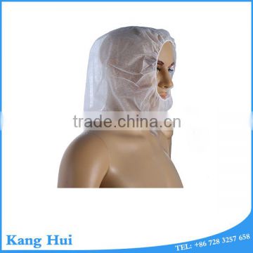 White surgical hood disposable pp nurse cap and gown