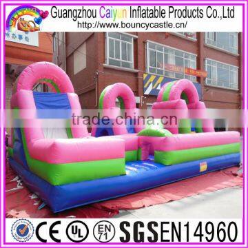 Newest Inflatable tunnel obstacle combo/inflatable bouncer obstacles