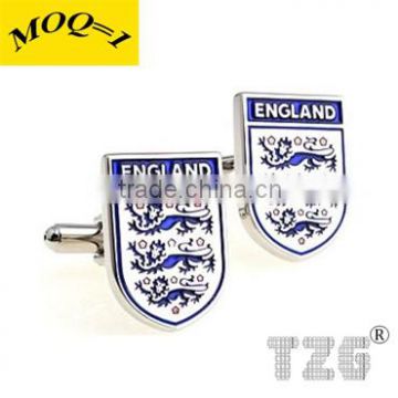 Fashion Stainless Steel England Team Cufflink