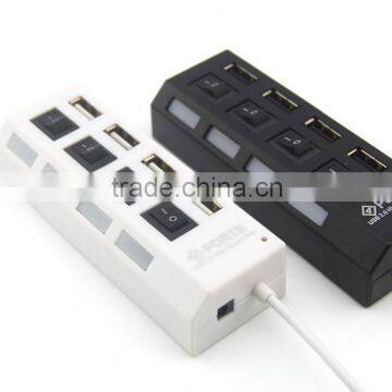 Portable 4 Ports USB 2.0 USB HUB 3.0 For Card Reader/USB Mouse/Keyboard/U Disk photo-2