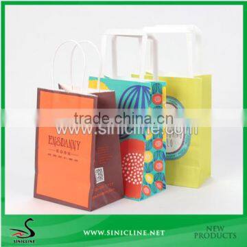 Sinicline Factory Design Handmade Craft Paper Bag With Paper Handle For Garment photo-5