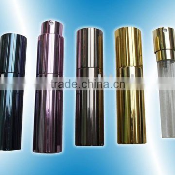 high quality cosmetic packaging metal perfume spray bottle