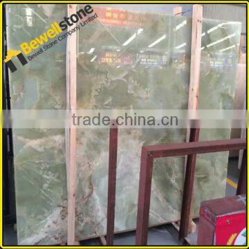 Prefab light green onyx tiles & slabs, distribute high quality and competitive onyx price