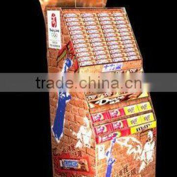 Snickers Chocolate Bar Cardboard Floor Display Rack Stand