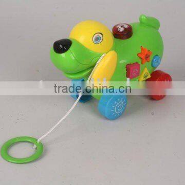 BATTERY OPERATED PULLING DOG WITH LIGHT & MUSIC photo-1