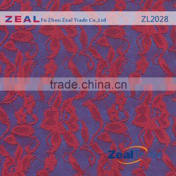 width 150cm raschel wedding red lace fabric