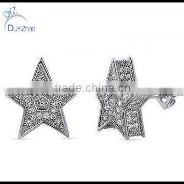 925 sterling silver star earrings