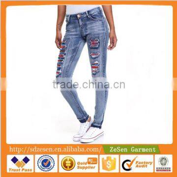 China Clothing Manufacturer Jeans Wholesale Price For Women