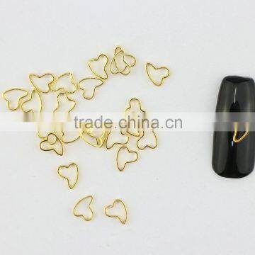 Factory Supply Metal Nail Art Circle Gold & Silver Mini DIY Lace Ring Design photo-2