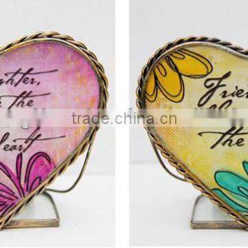 Hand Painting Glass Candle Holder,heart Shape Candle Holder,wedding Decoration photo-4