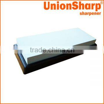 Corundum whetstone for knife sharpening with stand