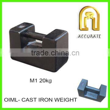 OIML M1 class test weight 1000kg 500kg 20kg cast iron weights, elevator weight