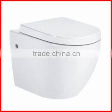 Bathroom commode white wall mounted pottery sanitary toilet 8096