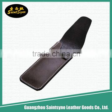 Custom leather single fountain pen case/Wholesale cheap pen cases,custom pen holder