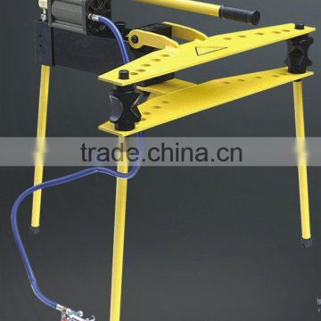 Pneumatic-hydraulic pipe bender