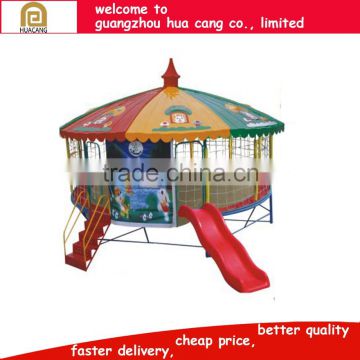 2016 small outdoor amusement park tranmpoline, Funny outdoor trampoline park for adults and kids