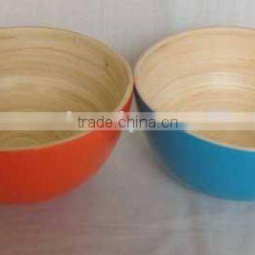 lacquered bamboo bowl