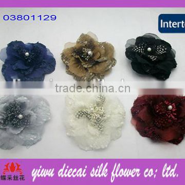 Party Occasion and Decorative Flowers Type Artificial Flower Brooches