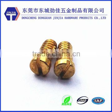 5-32*8 slotted cheese head metric brass screws