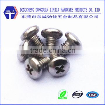 PH cross recess pan head m1.2 ss miniature screws