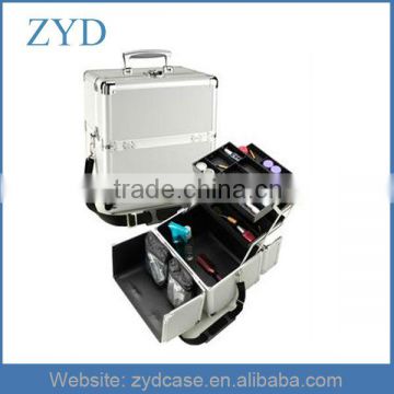 Aluminum Silver Cosmetic Makeup Case (ZYD-C10)