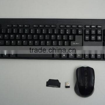 OEM Black Color Cheap Combo Wirless Keyboard and Mouse photo-2