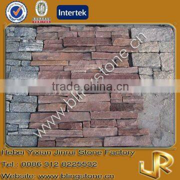 Red sandstone meshy natural ledgestone wall cladding