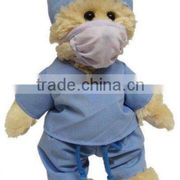 teddy bear with cloth