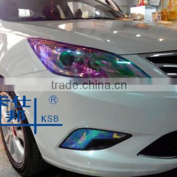 Blue colored clear light protective film car tint film for car well