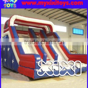 blue white red inflatable slide for kids, inflatable slide for children